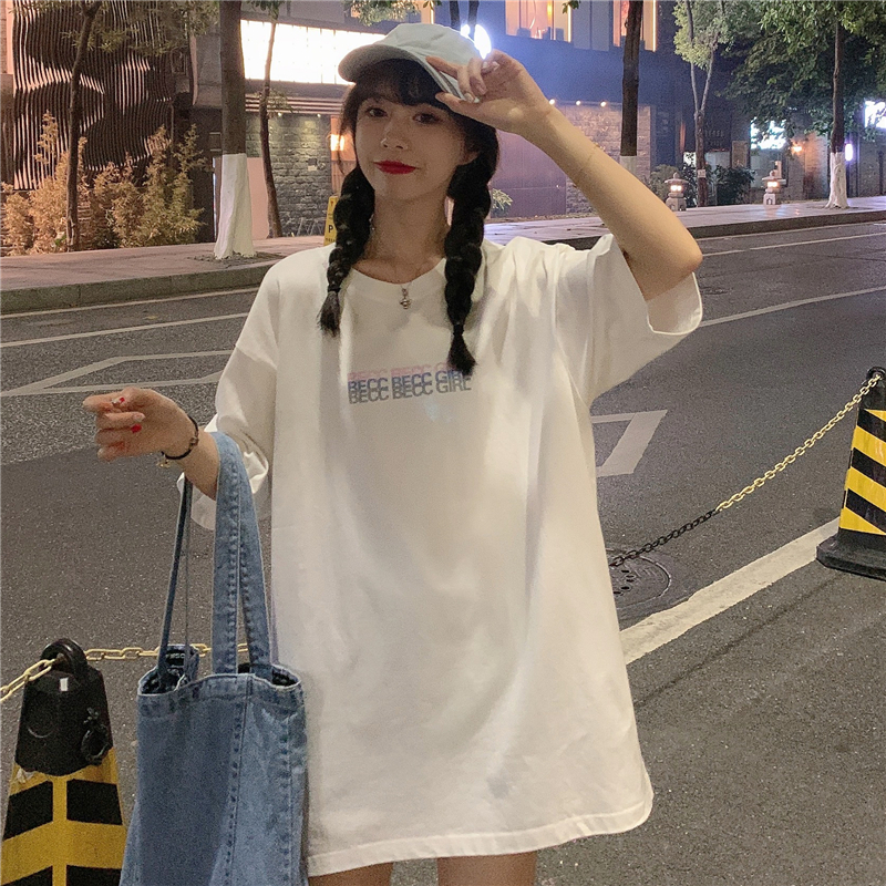 期間限定 レトロ ファッション 着痩せ 韓国系 ゆるリラックス Tシャツ M Xl レディース トップス Mecloset 激安レディース ファッション通販 合わせやすい 大人カジュアルファッション 海外出荷オンラインショップ